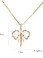 thumb Brass Rhinestone Enamel  Trend Elephant Pendant Necklace 3