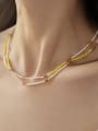 thumb Brass MGB beads Geometric Trend Beaded Necklace 1