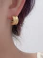 thumb Brass Irregular Minimalist Stud Earring 1