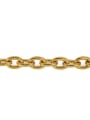 thumb Brass  Hollow Geometric Chain Artisan Link Bracelet 2