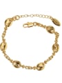 thumb Brass Geometric chain Vintage Link Bracelet 3