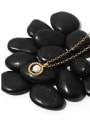 thumb Brass Freshwater Pearl Geometric Vintage Necklace 2