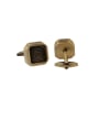 thumb Brass Square Vintage Cuff Link 0