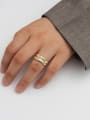 thumb Copper with Geometric Artisan Blank Fashion Ring 1