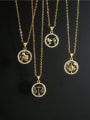thumb Brass Cubic Zirconia  Vintage Constellation Pendant Necklace 2