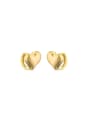 thumb Brass Heart Trend Huggie Earring 0