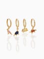 thumb Brass Cubic Zirconia Multi Color Irregular Minimalist Single Earring 1