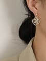 thumb Brass Imitation Pearl Geometric Bohemia Hook Trend Korean Fashion Earring 1