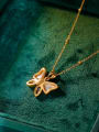 thumb Brass Butterfly Minimalist Necklace 2