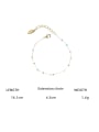 thumb Brass Glass beads Minimalist Irregular  Bracelet and Necklace Set 4