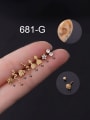 thumb Stainless steel Cubic Zirconia Ball Hip Hop Single Earring 0