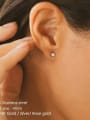 thumb Stainless steel Birthstone Geometric Minimalist Stud Earring 2