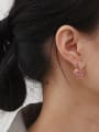 thumb Copper Rhinestone Heart Minimalist Stud Trend Korean Fashion Earring 1