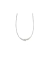 thumb Alloy Freshwater Pearl Geometric Dainty Beaded Necklace 0