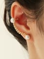 thumb Brass Imitation Pearl Geometric Vintage Single Earring (Only one) 1