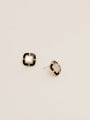 thumb Brass Shell Geometric Minimalist Stud Trend Korean Fashion Earring 4