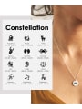 thumb Stainless steel Constellation Minimalist Round Pendant Necklace 0
