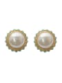thumb Zinc Alloy Imitation Pearl Geometric Vintage Stud Earring 2