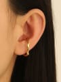 thumb Brass Geometric Minimalist Single Earring 1