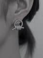 thumb Brass Knot Geometric Vintage Stud Earring 1