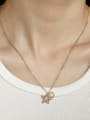 thumb Brass Cubic Zirconia Sea Star Vintage Necklace 1