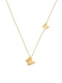 thumb Brass Butterfly Dainty Trend Korean Fashion Necklace 0