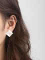 thumb Alloy Resin Geometric Minimalist Stud Earring 2