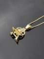 thumb Brass Cubic Zirconia  Ethnic  Eiffel Tower pendant Necklace 2