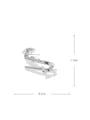 thumb Brass Cubic Zirconia Irregular Minimalist Single Earring(Single-Only One) 2
