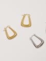 thumb Brass Geometric Minimalist Huggie Trend Korean Fashion Earring 3