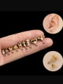 thumb Brass Cubic Zirconia Heart Cute Single Earring 0