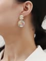 thumb Copper  Round Minimalist Stud Trend Korean Fashion Earring 1