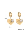 thumb Titanium Steel Cubic Zirconia Heart Hip Hop Huggie Earring 2