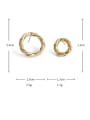 thumb Brass Hollow Round Vintage Drop Earring 3