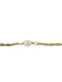 thumb Brass Freshwater Pearl Irregular Minimalist Link Bracelet 2