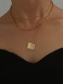 thumb Brass Imitation Pearl Geometric Vintage Necklace 1