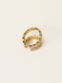 thumb Brass Cubic Zirconia Geometric Minimalist Clip Trend Korean Fashion Earring 3