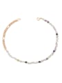 thumb Brass Freshwater Pearl   Natural stone Hip Hop Necklace 0