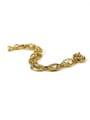 thumb Brass Hollow Geometric  Chain Vintage Link Bracelet 2