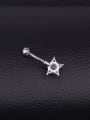 thumb Stainless steel Cubic Zirconia Star Hip Hop Belly Rings & Belly Bars 2