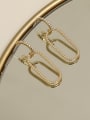 thumb Copper Imitation Pearl Geometric Vintage Drop Trend Korean Fashion Earring 2