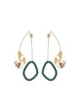 thumb Copper Enamel  Minimalist  long geometric  Drop Trend Korean Fashion Earring 3