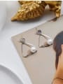 thumb Copper Imitation Pearl Triangle Minimalist Drop Trend Korean Fashion Earring 3