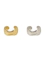 thumb Brass Geometric Artisan Stud Earring(Single) 2
