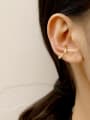 thumb Brass Geometric Vintage Clip Trend Korean Fashion Earring (single) 1