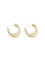 thumb Copper Geometric Minimalist Hoop Trend Korean Fashion Earring 0