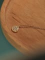 thumb Brass Rhinestone Star Vintage Round Pendant Necklace 2
