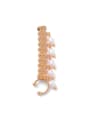 thumb Brass Imitation Pearl Geometric Artisan Single Earring( Single-Only One) 3