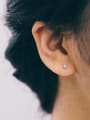 thumb Stainless steel Square Minimalist Stud Earring 1
