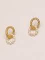 thumb Brass Cubic Zirconia Geometric Ethnic Drop Trend Korean Fashion Earring 4